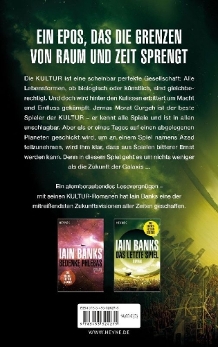 Buchcover und Innenansicht für das Buch: The Player of Games