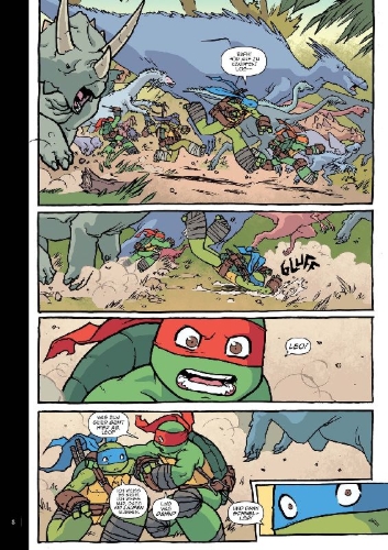 Buchcover und Innenansicht für das Buch: Teenage Mutant Ninja Turtles IDW Collection 05