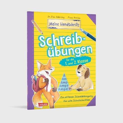 Buchcover und Innenansicht für das Buch: Schreibübungen für die 1. und 2. Klasse