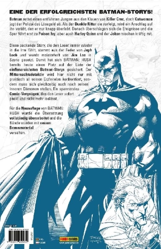 Buchcover und Innenansicht für das Buch: Batman: Hush (Neuausgabe)