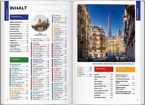 Buchcover und Innenansicht für das Buch: LONELY PLANET Reiseführer Paris