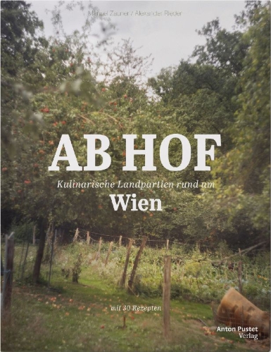 Buchcover und Innenansicht für das Buch: Ab Hof Wien
