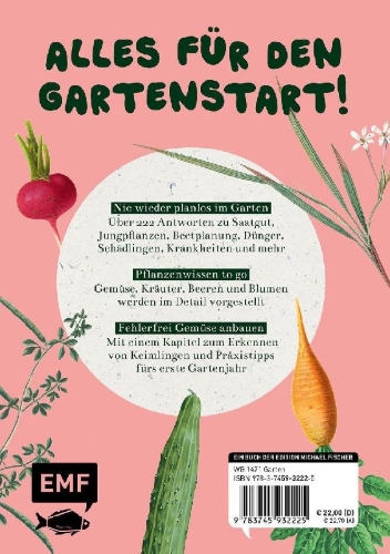 Buchcover und Innenansicht für das Buch: Das Gemüsegarten 1 x 1