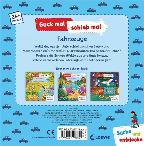 Buchcover und Innenansicht für das Buch: First Explorers - Things That Go