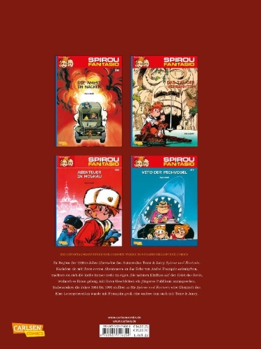 Buchcover und Innenansicht für das Buch: Spirou und Fantasio Gesamtausgabe 15: 1988-1991