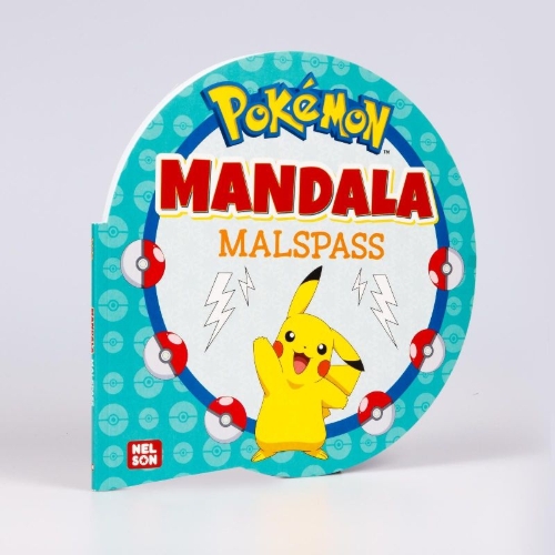 Buchcover und Innenansicht für das Buch: Pokémon Activity-Buch: Mandala-Malspaß