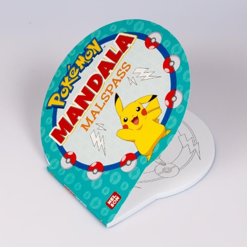 Buchcover und Innenansicht für das Buch: Pokémon Activity-Buch: Mandala-Malspaß