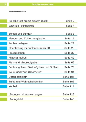 Buchcover und Innenansicht für das Buch: Die Mathe-Helden: Mathe-Testblock So gut bin ich! 1. Klasse