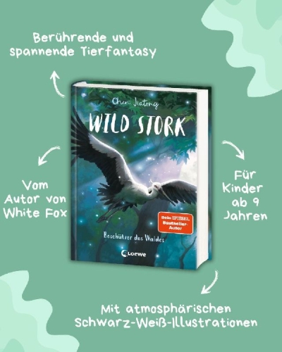 Buchcover und Innenansicht für das Buch: Legend of a white stork Yiming