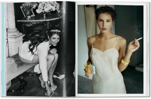 Buchcover und Innenansicht für das Buch: Mario Testino. I Love You. A celebration of weddings