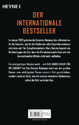Buchcover und Innenansicht für das Buch: Ministry for the Future