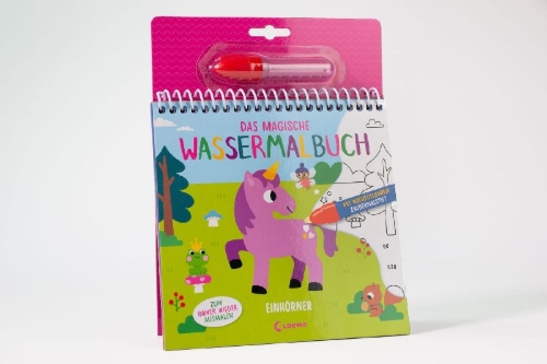 Buchcover und Innenansicht für das Buch: Mes dessins magiques - Les Licornes