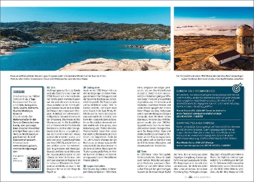 Buchcover und Innenansicht für das Buch: KUNTH Mit dem Wohnmobil durch Portugal