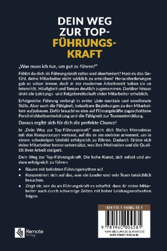 Buchcover und Innenansicht für das Buch: Dein Weg zur Top-Führungskraft