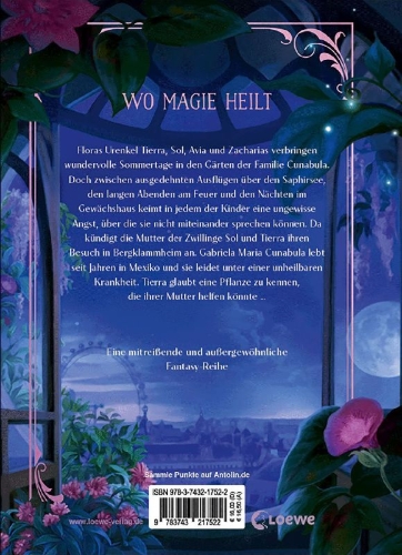 Buchcover und Innenansicht für das Buch: Flora Magica (Band 3) - Die Macht der Weltenweide