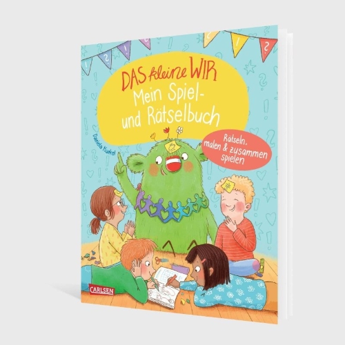 Buchcover und Innenansicht für das Buch: Das kleine WIR: Mein Spiel- und Rätselbuch