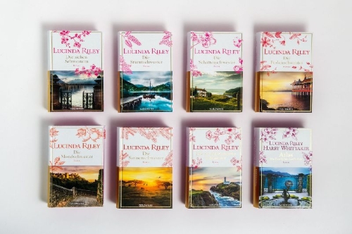 Buchcover und Innenansicht für das Buch: Die Sieben-Schwestern-Reihe
