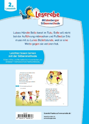 Buchcover und Innenansicht für das Buch: Leserabe mit Mildenberger Silbenmethode - Ballettgeschichten