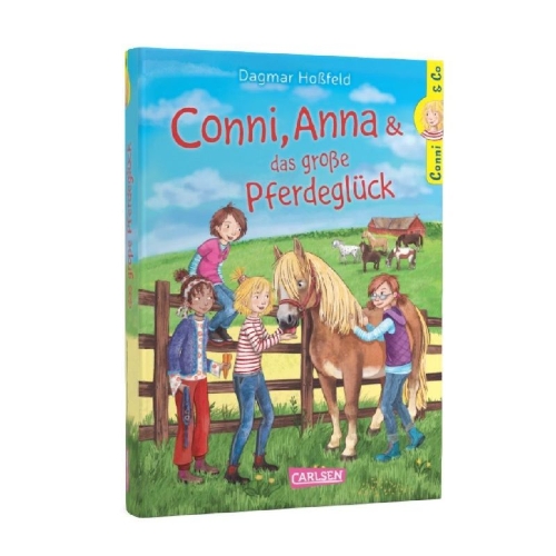 Buchcover und Innenansicht für das Buch: Conni & Co 18: Conni, Anna und das große Pferdeglück