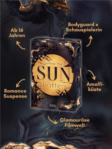 Buchcover und Innenansicht für das Buch: Before the Sun Shatters (Scandalous Secrets, Band 1)