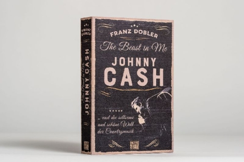 Buchcover und Innenansicht für das Buch: The Beast in Me. Johnny Cash
