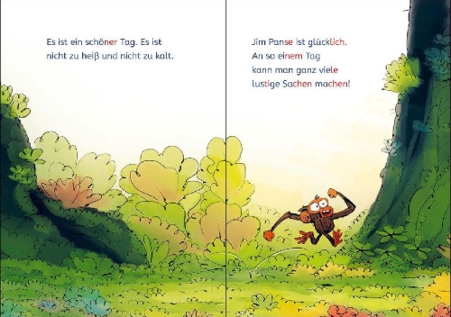 Buchcover und Innenansicht für das Buch: Grumpy Monkey The Egg-Sitter