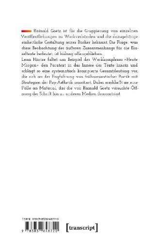Buchcover und Innenansicht für das Buch: Werk ist Weltform