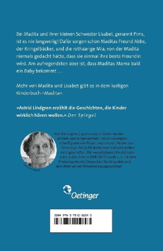 Buchcover und Innenansicht für das Buch: Madicken och Junibackens Pims