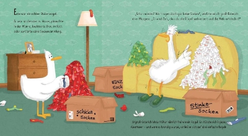 Buchcover und Innenansicht für das Buch: Duck Delivers