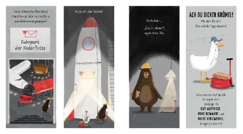 Buchcover und Innenansicht für das Buch: Duck Delivers