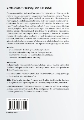 Buchcover und Innenansicht für das Buch: Identitätsbasierte Führung: Vom ICH zum WIR