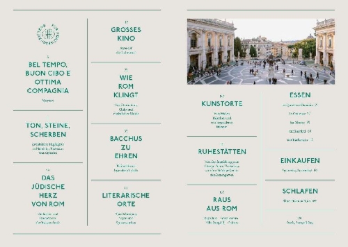 Buchcover und Innenansicht für das Buch: Rom für Fortgeschrittene