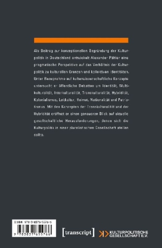 Buchcover und Innenansicht für das Buch: Kulturpolitik für eine pluralistische Gesellschaft