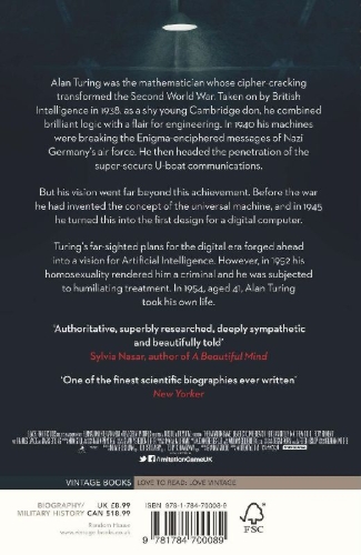Buchcover und Innenansicht für das Buch: Alan Turing: The Enigma. Film Tie-In