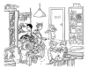 Buchcover und Innenansicht für das Buch: Ellas Klasse und die gigantische Weihnachtsfeier