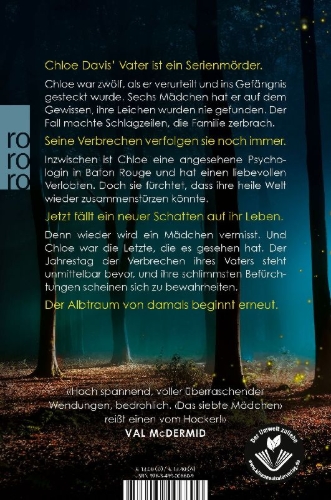 Buchcover und Innenansicht für das Buch: Das siebte Mädchen
