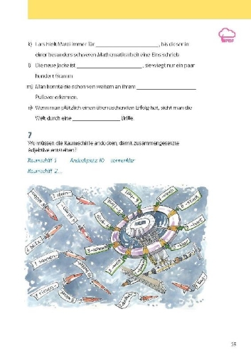 Buchcover und Innenansicht für das Buch: KomplettTrainer Gymnasium Deutsch 7. Klasse
