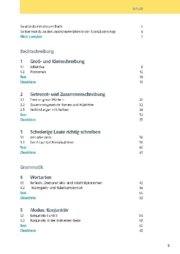Buchcover und Innenansicht für das Buch: KomplettTrainer Gymnasium Deutsch 7. Klasse