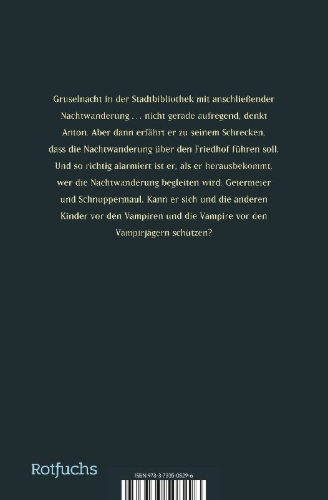 Buchcover und Innenansicht für das Buch: Der kleine Vampir und die Gruselnacht