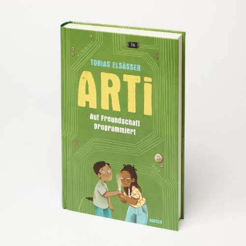 Buchcover und Innenansicht für das Buch: Arti - Auf Freundschaft programmiert