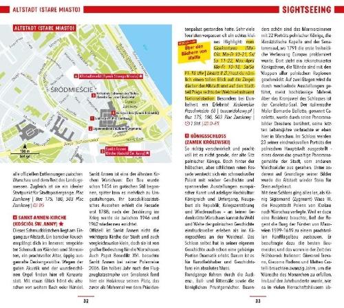Buchcover und Innenansicht für das Buch: MARCO POLO Reiseführer Warschau