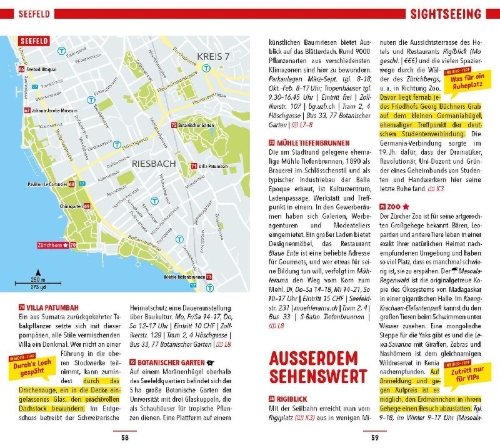 Buchcover und Innenansicht für das Buch: MARCO POLO Reiseführer Zürich