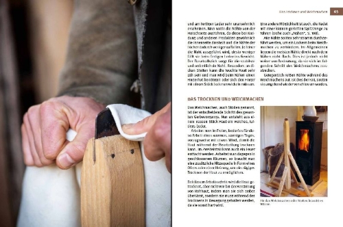 Buchcover und Innenansicht für das Buch: Leder, Felle & Pelze selbst gerben