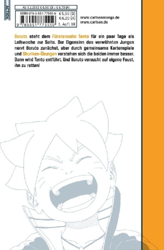 Buchcover und Innenansicht für das Buch: Boruto: Naruto next Generations