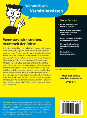 Buchcover und Innenansicht für das Buch: Mediation für Dummies