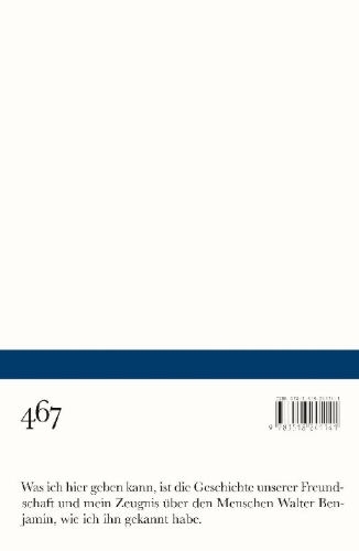 Buchcover und Innenansicht für das Buch: Walter Benjamin - die Geschichte einer Freundschaft