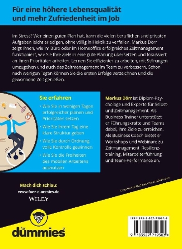 Buchcover und Innenansicht für das Buch: Erfolgreiches Zeitmanagement für Dummies