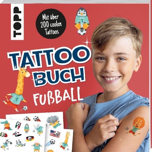 Buchcover und Innenansicht für das Buch: Tattoobuch Fußball