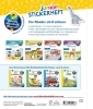 Buchcover und Innenansicht für das Buch: Wieso? Weshalb? Warum? junior Stickerheft - Dinosaurier