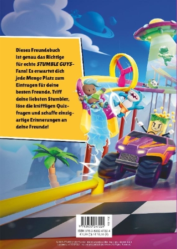 Buchcover und Innenansicht für das Buch: Stumble Guys: Meine Freunde